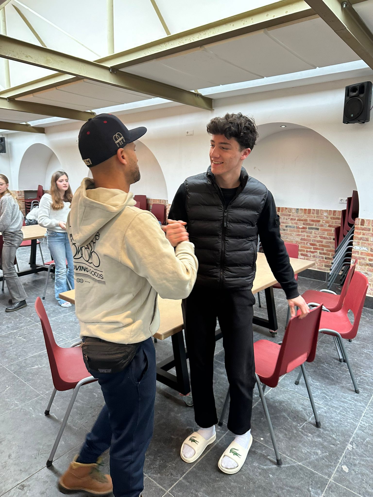 Students and facilitators gathered for farewell — emotional moment